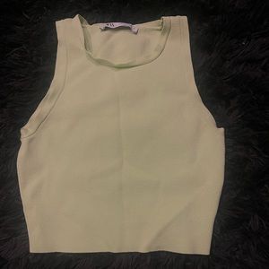 light green Zara top